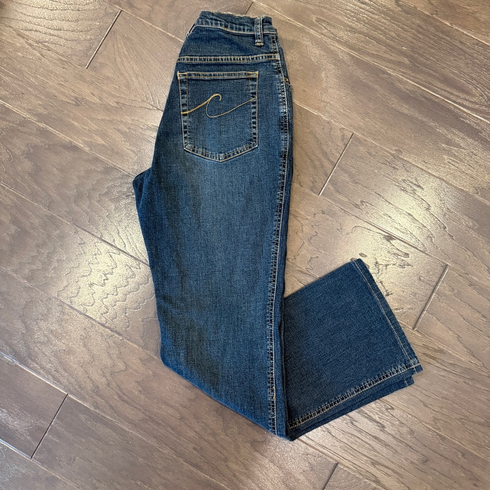 Chico’s Denim Dark Wash Slim Leg Stretch Jeans Size 0